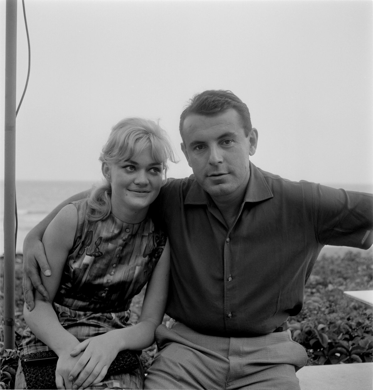 REŻYSER MILOS FORMAN Z AKTORKĄ BRESCHOVĄ (Brejchovą) W WENECJI LIDO - 1965 autorstwa Unbekannt