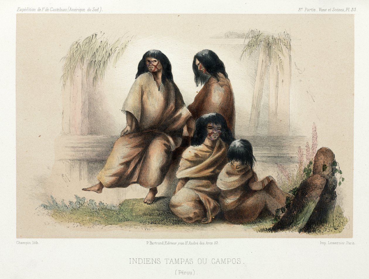 Indianie Tampas lub Campos, Peru autorstwa Unbekannt