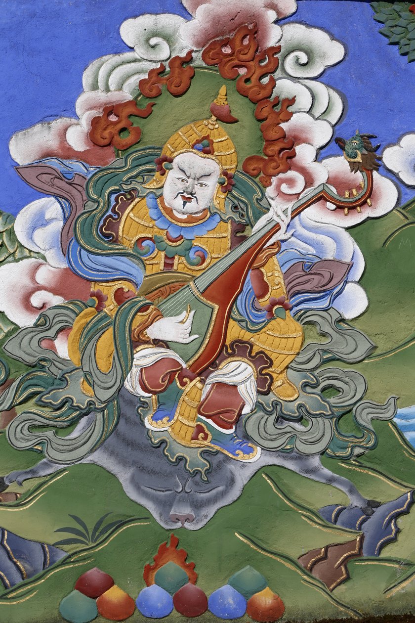Świątynia Tysiąca Buddów kongregacja Dashang Kagyu Ling Strażnik świątyni, La Boulaye, Francja autorstwa Unbekannt