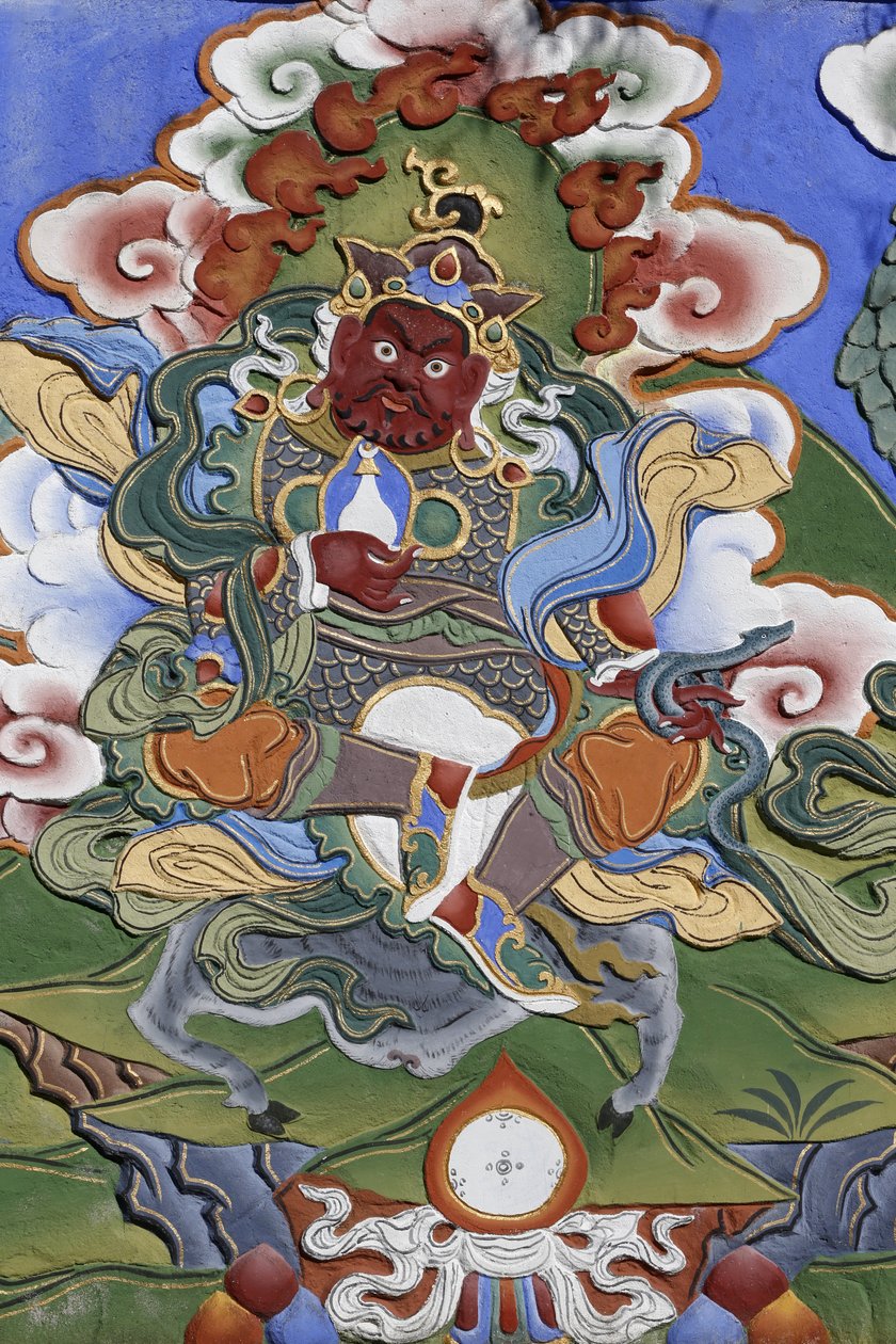 Świątynia Tysiąca Buddów kongregacja Dashang Kagyu Ling Strażnik świątyni, La Boulaye, Francja autorstwa Unbekannt