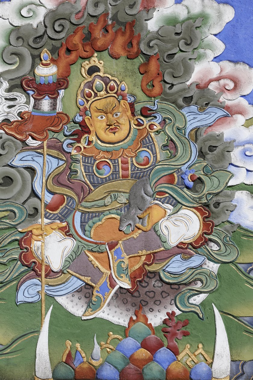 Świątynia Tysiąca Buddów kongregacja Dashang Kagyu Ling Strażnik świątyni, La Boulaye, Francja autorstwa Unbekannt