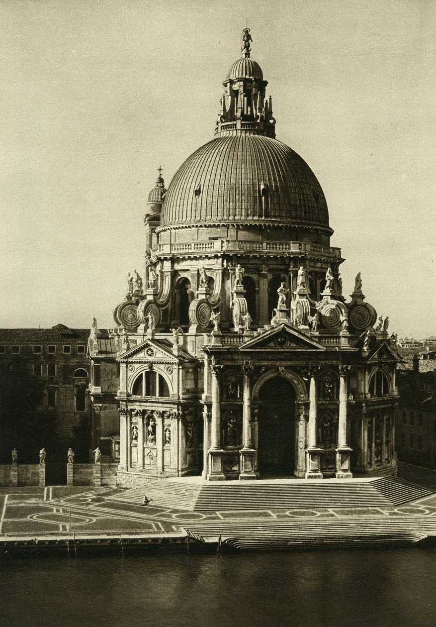 Bazylika Santa Maria della Salute na końcu Canale Grande. Wenecja Fotografia autorstwa Wilhelma Bode autorstwa Unbekannt