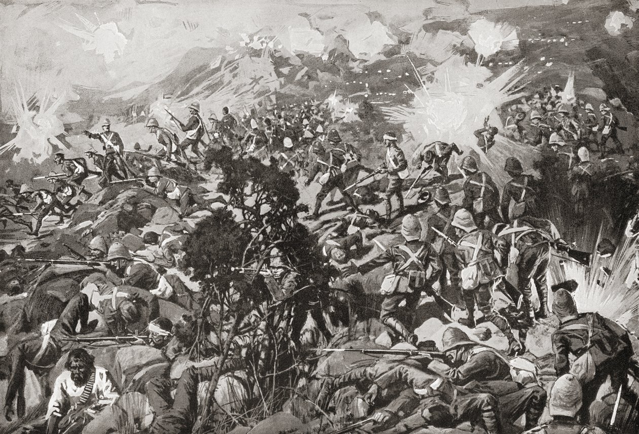 Bitwa pod Spion Kop , Tugela River , Natal , RPA , 23-24 stycznia 1900 podczas drugiej wojny burskiej . autorstwa Unbekannt