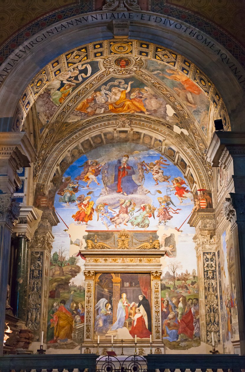 Kaplica Carafa, Santa Maria sopra Minerva, Rzym, Włochy (zdjęcie) autorstwa Unbekannter Künstler