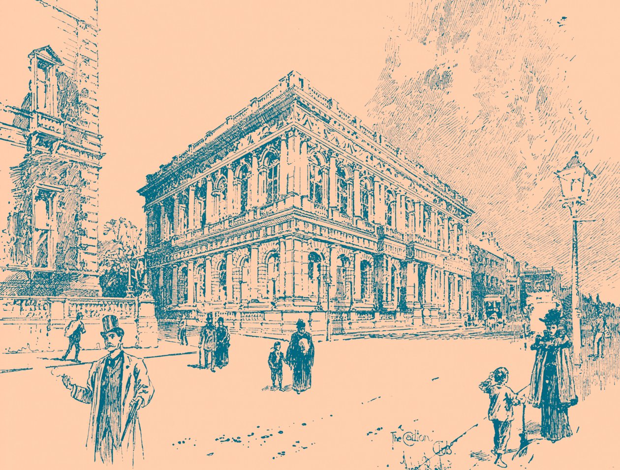Carlton Club, Pall Mall, Londyn autorstwa Unbekannter Künstler