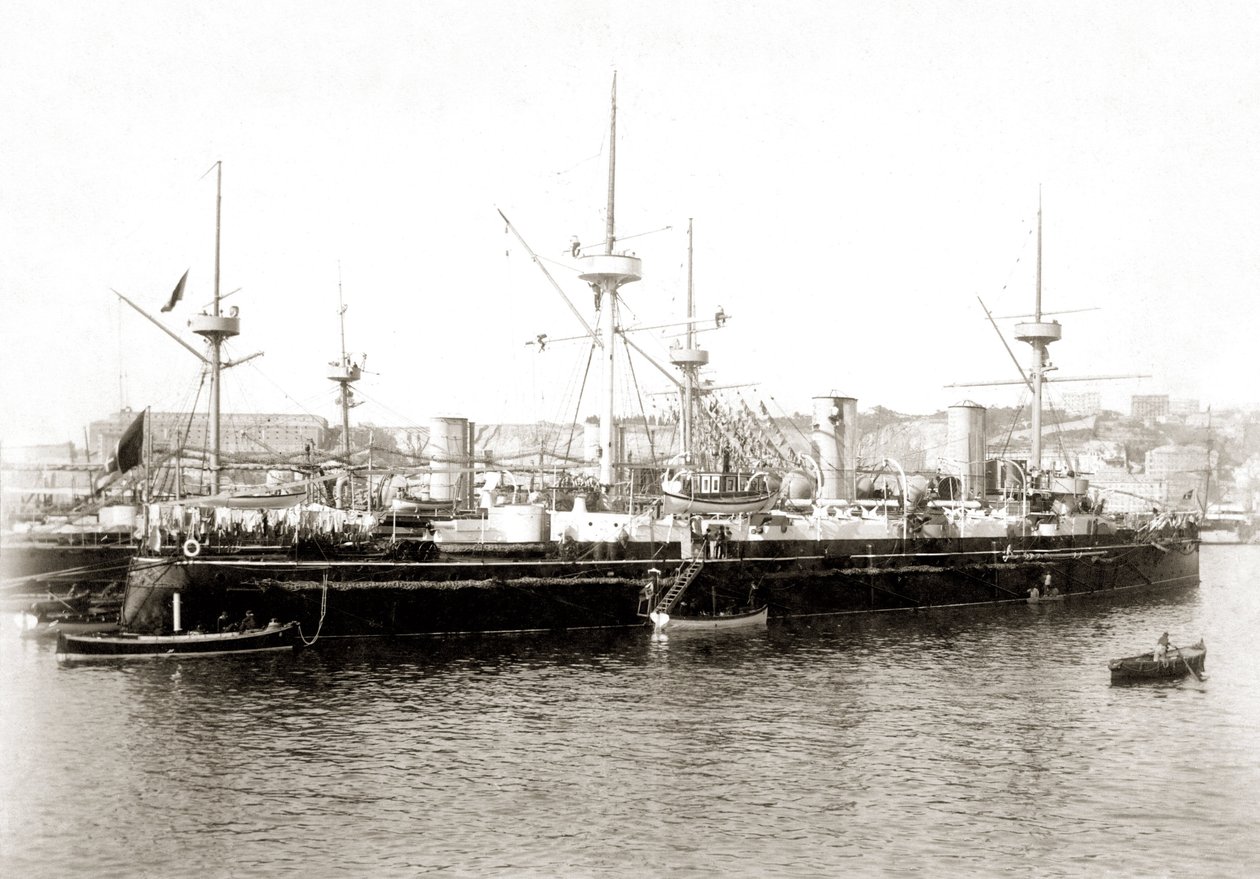 Włoska torpeda "Etna" około 1885 roku. autorstwa Unbekannter Künstler