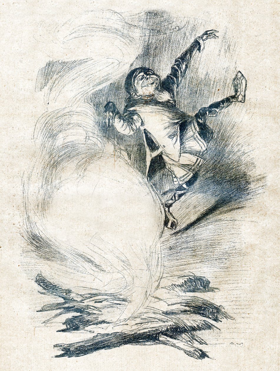 Krasnolud Tracassin. (Ilustracja, ok. 1910 r.) autorstwa Unbekannter Künstler