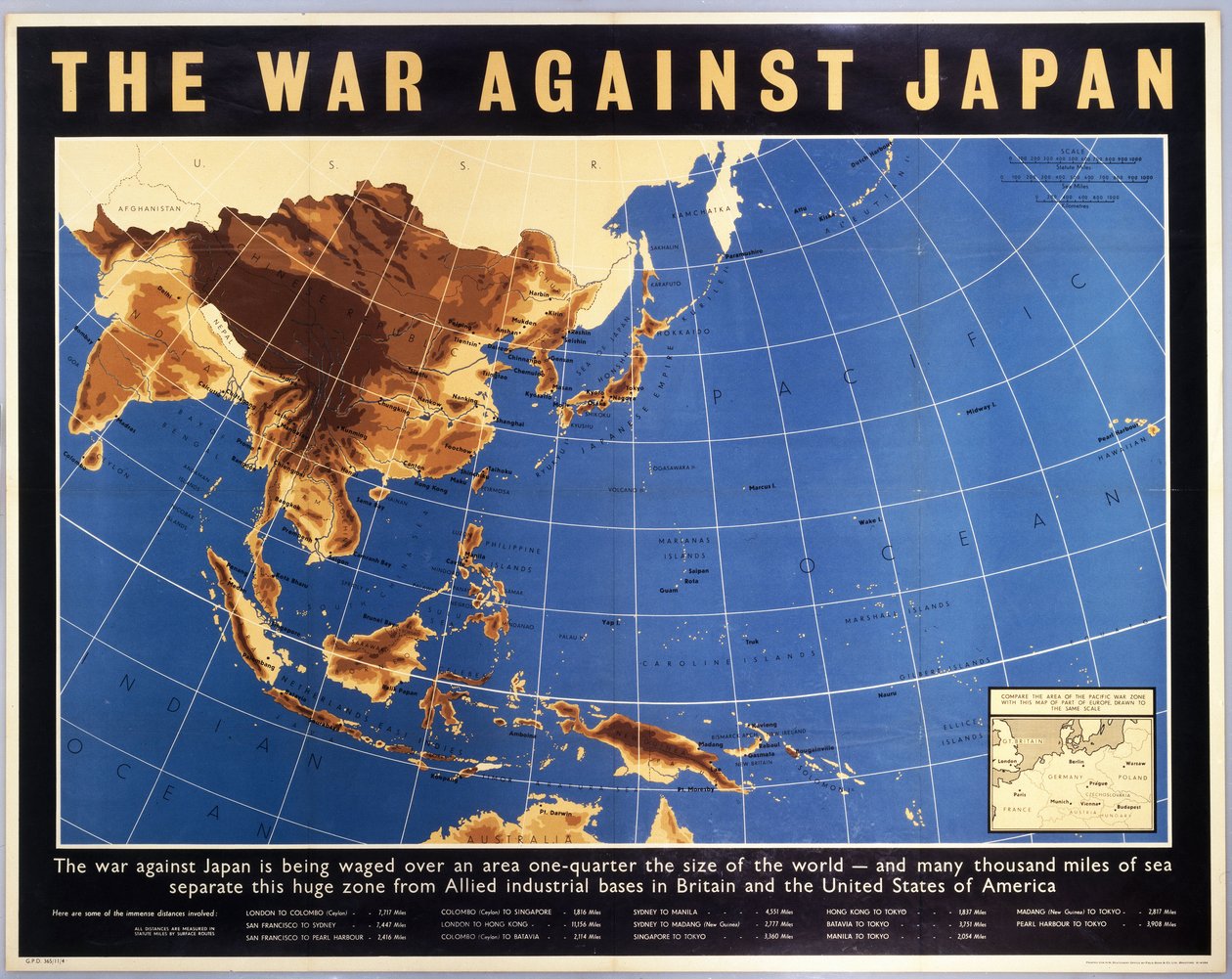 Wojna z Japonią, plakat, ok. 1944 autorstwa Unbekannt