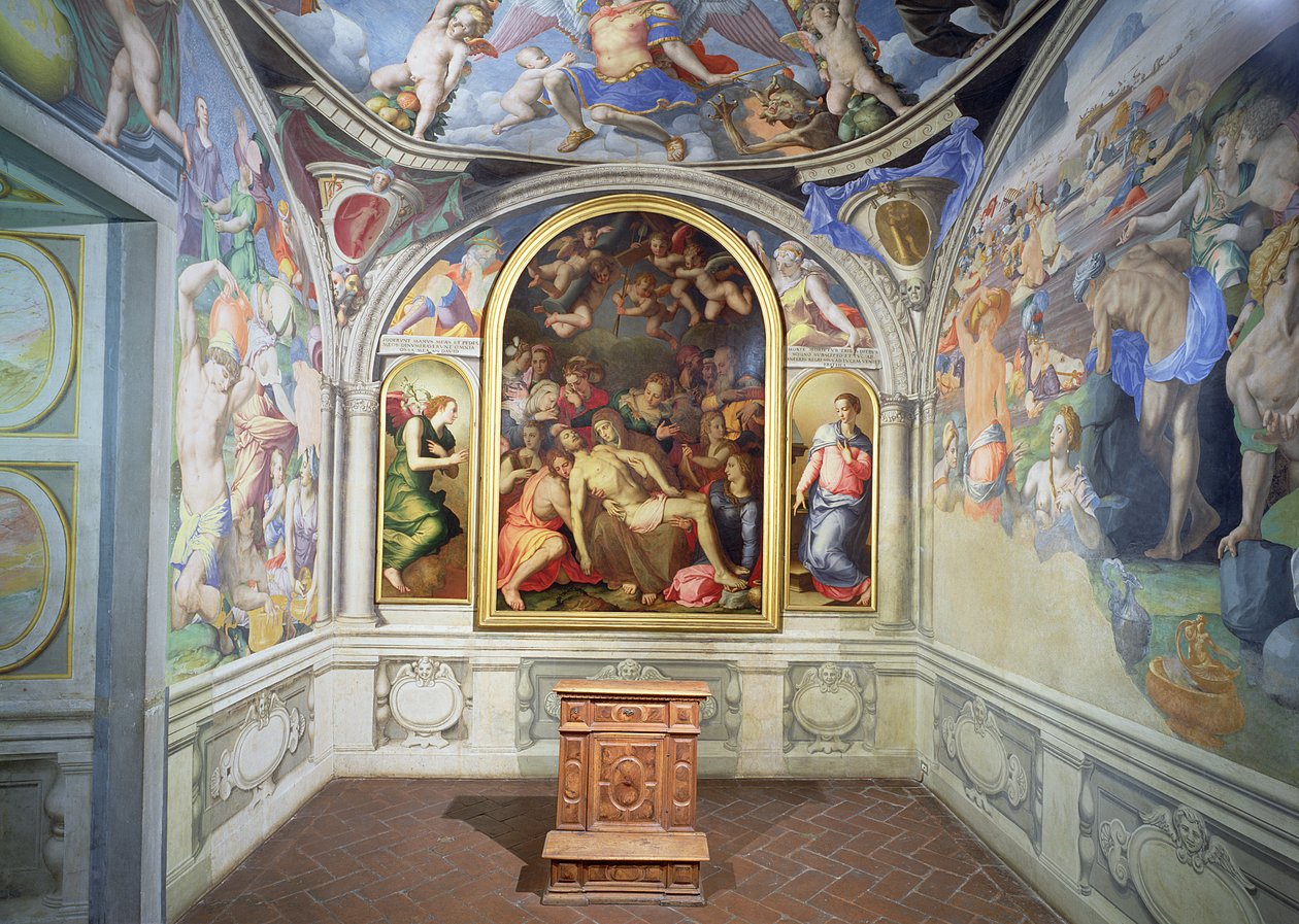 Kaplica Eleonory z Toledo, zaprojektowana przez Bartolomeo Ammannati (1511-92) i ozdobiona przez Agnolo Bronzino (1503-72) ok. 1543 (zdjęcie) (szczegóły patrz 82440-44) autorstwa Unbekannt