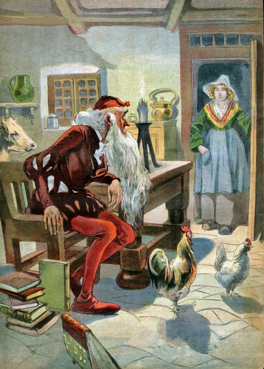 Dom w lesie. (Ilustracja, ok. 1910 r.) autorstwa Unbekannter Künstler