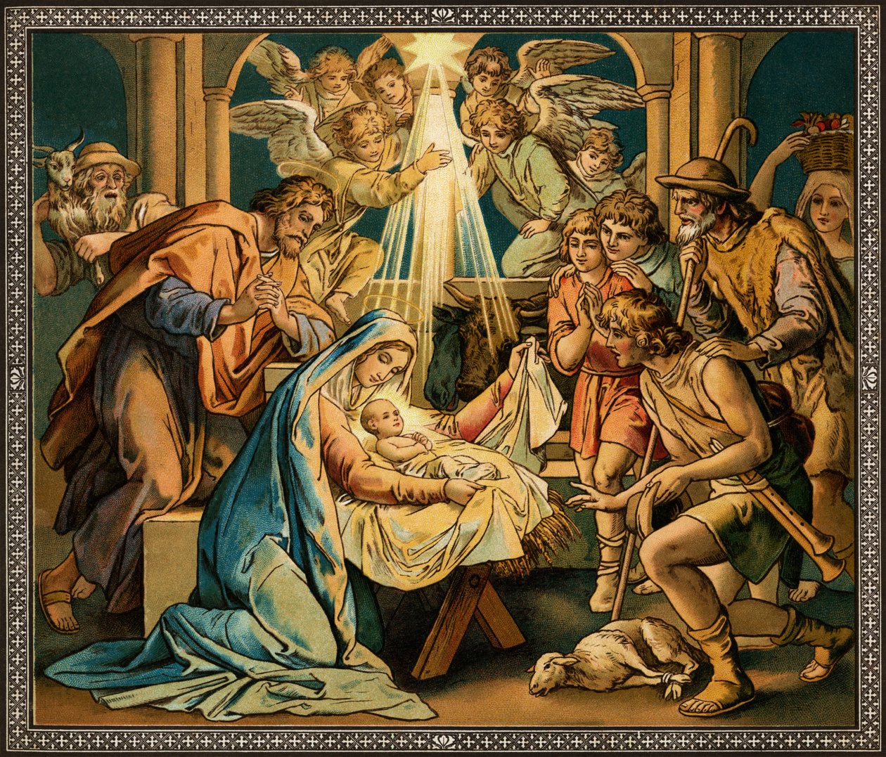 Narodzenie Pańskie - Madonna z Dzieciątkiem - Nowy Testament autorstwa Unbekannter Künstler
