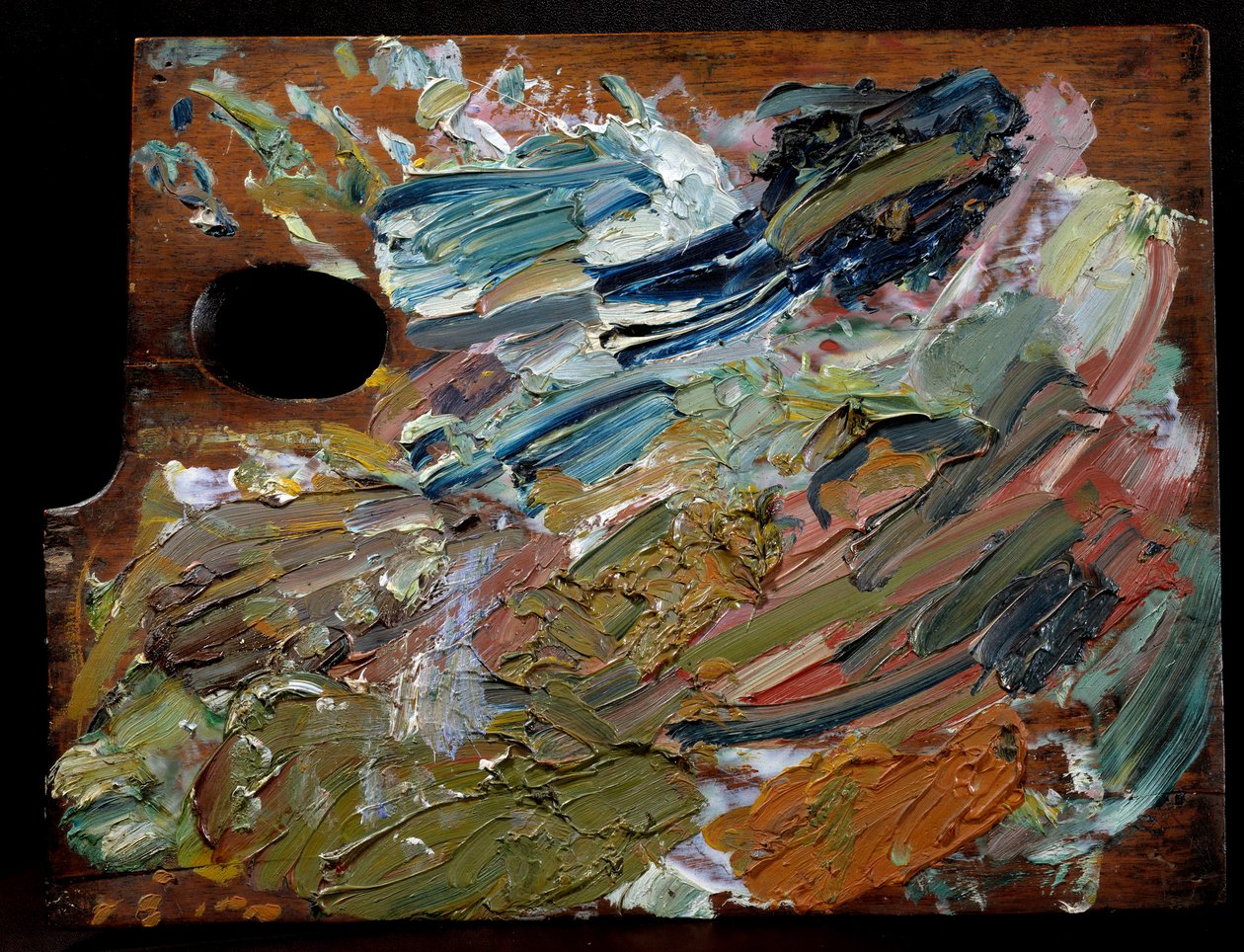 Paleta holenderskiego malarza Vincenta Van Gogha (1853-1890), 35 cm autorstwa Unbekannter Künstler