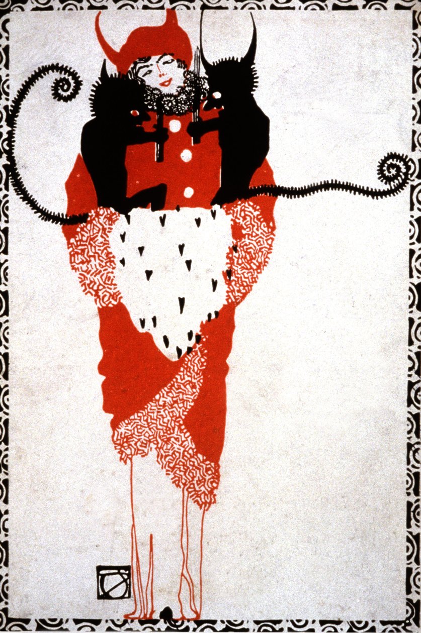 Zbawienie diabła, ok. 1919 r. (pocztówka) autorstwa Unbekannter Künstler