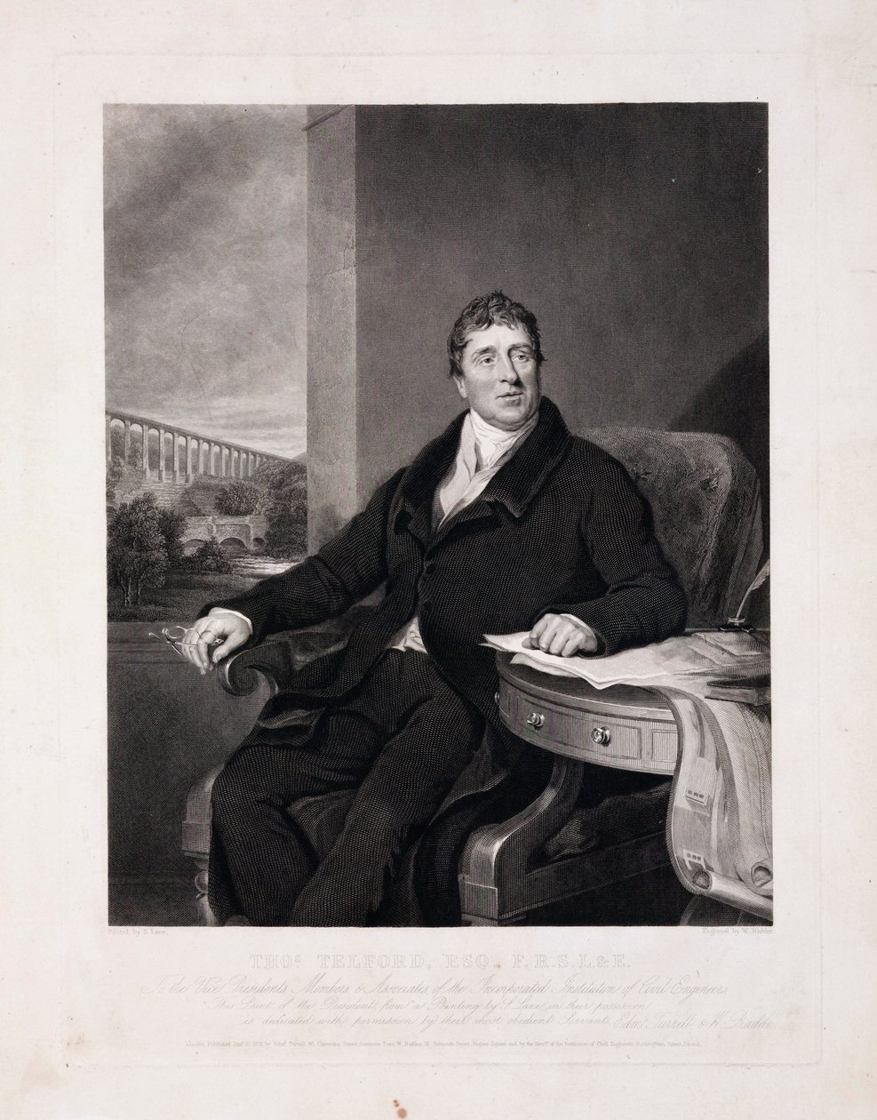 Thomas Telford, szkocki inżynier budownictwa, ok. 1810 autorstwa Unbekannt