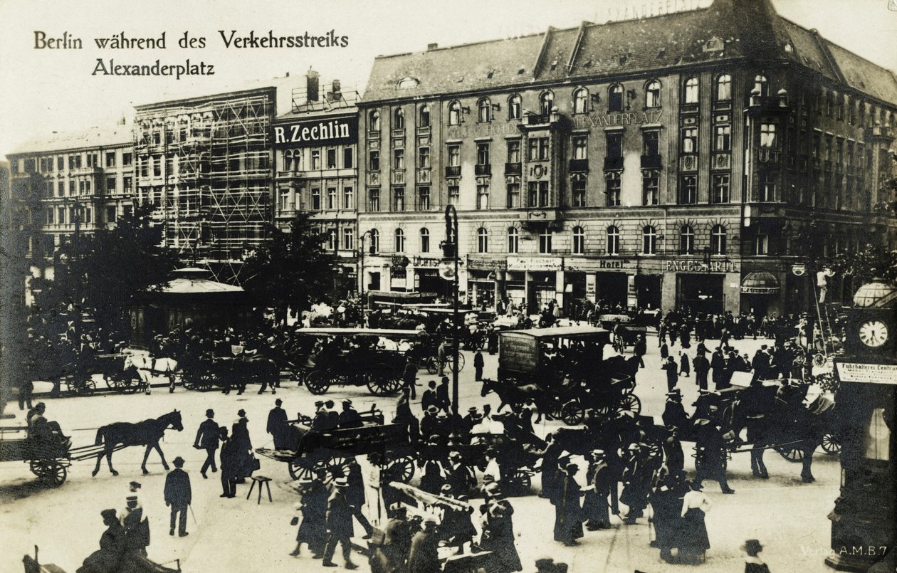 Strajki transportowe w Berlinie autorstwa Unbekannter Künstler