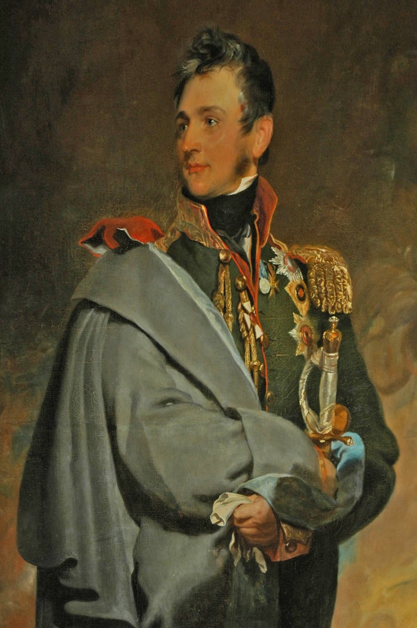 Ukraina, Jałta, Pałac Ałupka (1828), obraz Michaiła Woroncowa, namiestnika i budowniczego pałacu autorstwa Unbekannter Künstler