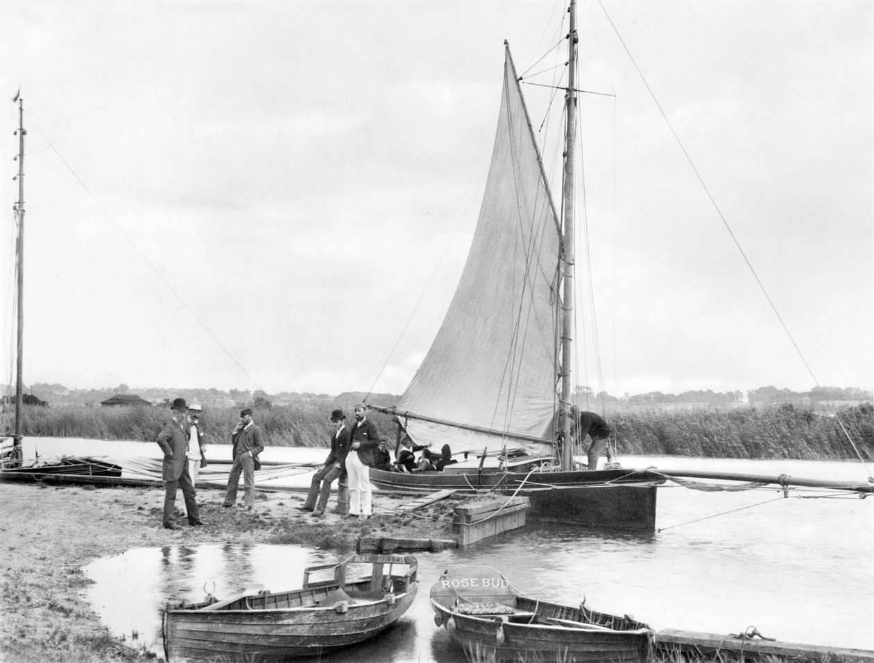 Wielka Brytania: Jacht na rzece Waveney. Norfolk Broads, autorstwa Unbekannt