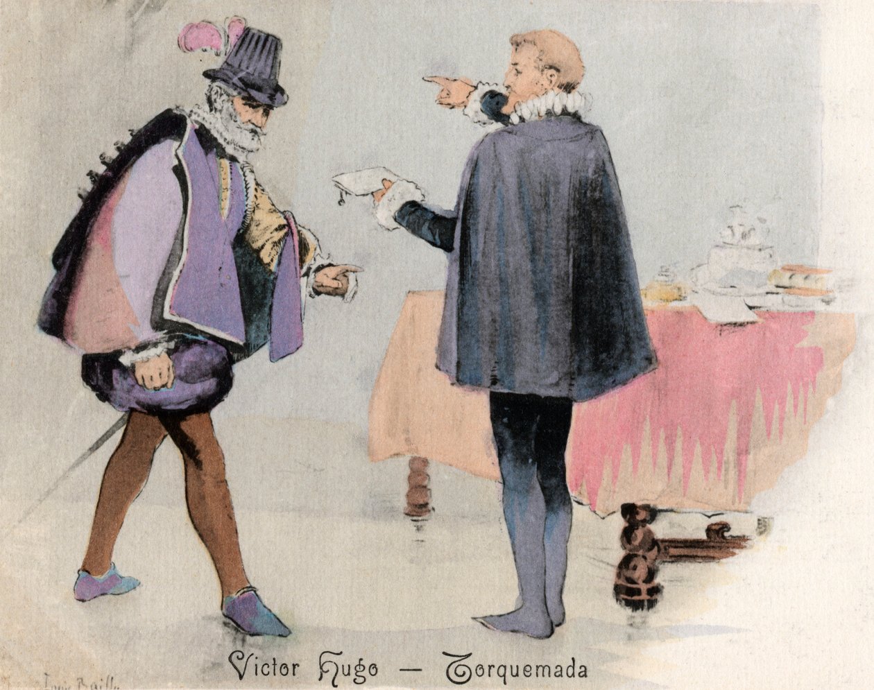 Victor Hugo - ilustracja autorstwa Unbekannter Künstler