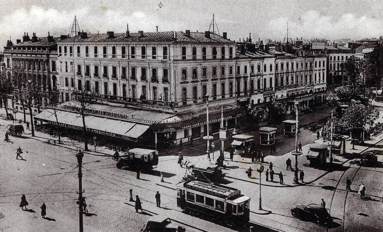 Widok na skrzyżowanie Jean Jaures w Tuluzie, Haute Garonne - pocztówka z 1910 r. ok. kolekcja prywatna autorstwa Unbekannter Künstler
