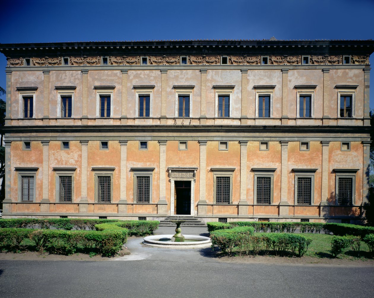 Widok fasady, proj. Baldassarre Peruzzi (1481-1536) 1506 (foto) autorstwa Unbekannt
