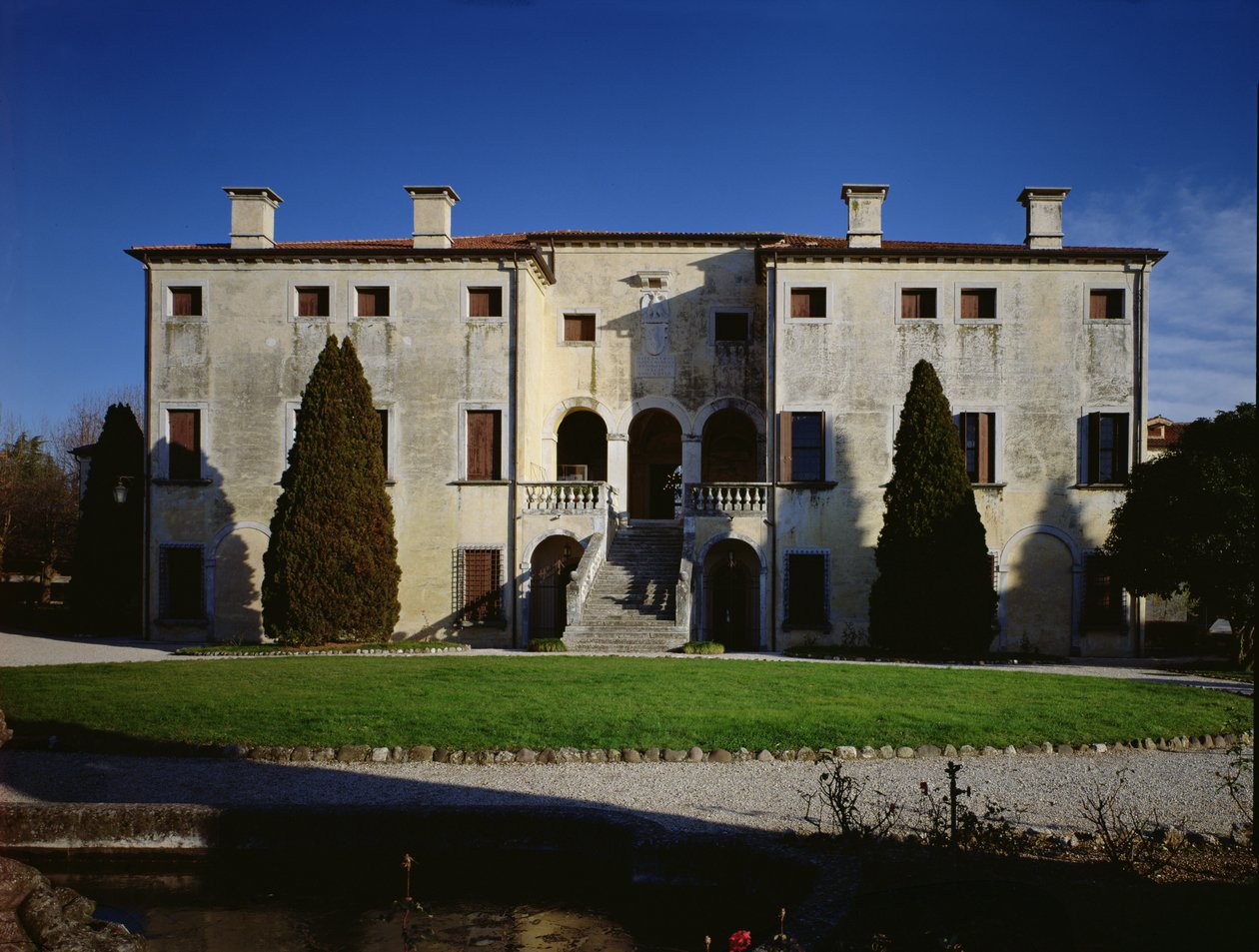 Villa Godi (obecnie Malinverni), Lonedo, Vicenza (zdjęcie) autorstwa Unbekannt
