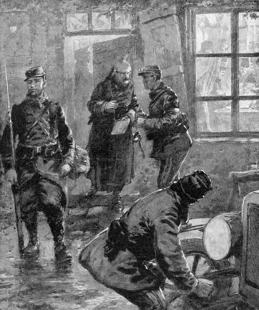 I wojna światowa - feldmarszałek French i generał Joffre autorstwa Unbekannter Künstler