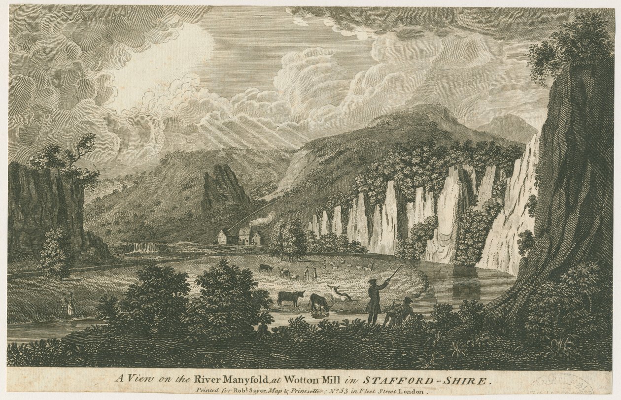 Wetton - Manifold Valley: akwaforta i [XIX wiek] autorstwa Unbekannt