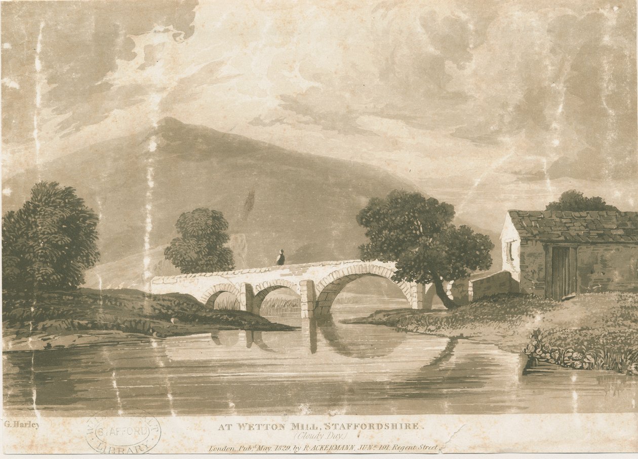 Wetton Mill: grawerowanie akwatinty, bd [ok. 1829] autorstwa Unbekannt