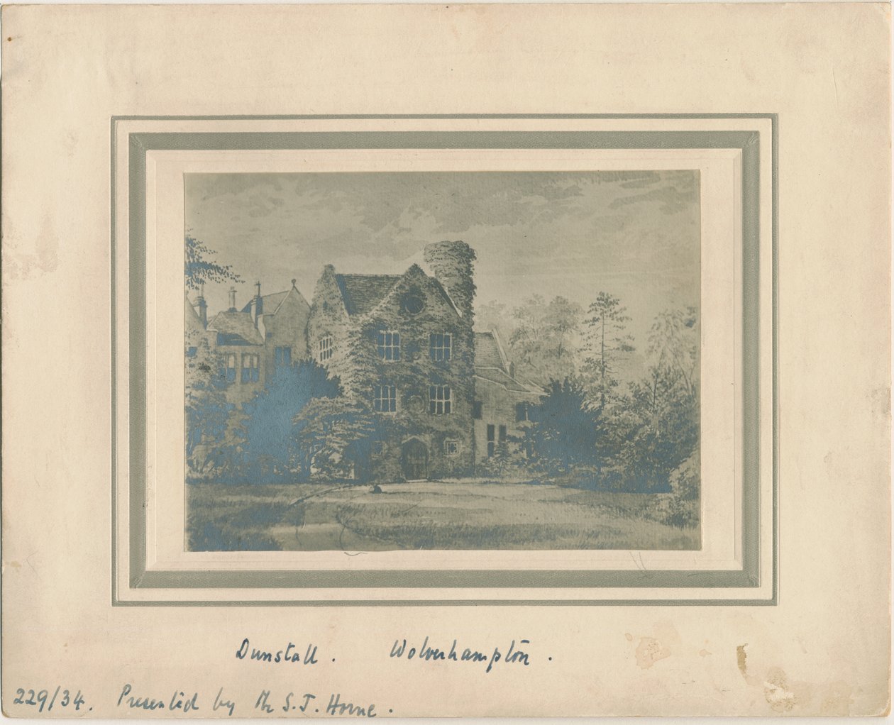 Wolverhampton - Dunstall Hall: fotografia akwareli i [ok. 1860] autorstwa Unbekannt
