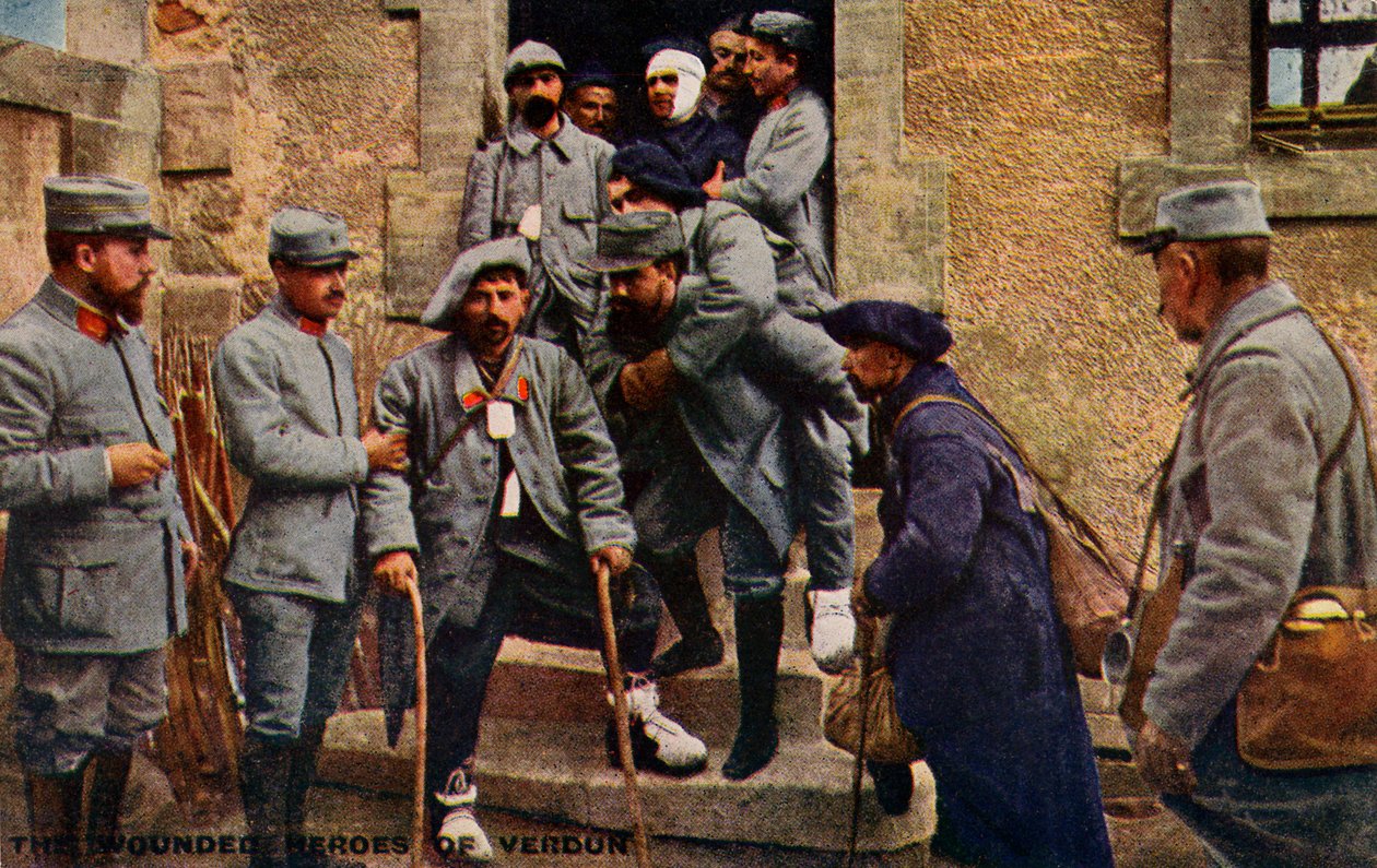 1 wojna światowa: francuska armia w bitwie pod Verdun autorstwa Unbekannter Künstler