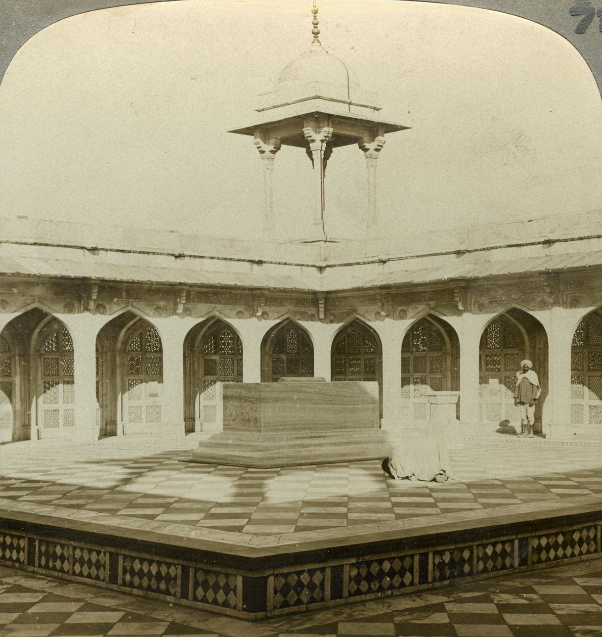Tumb Akbara, Sikandra, Uttar Pradesh, Indie, 1900. autorstwa Underwood and Underwood