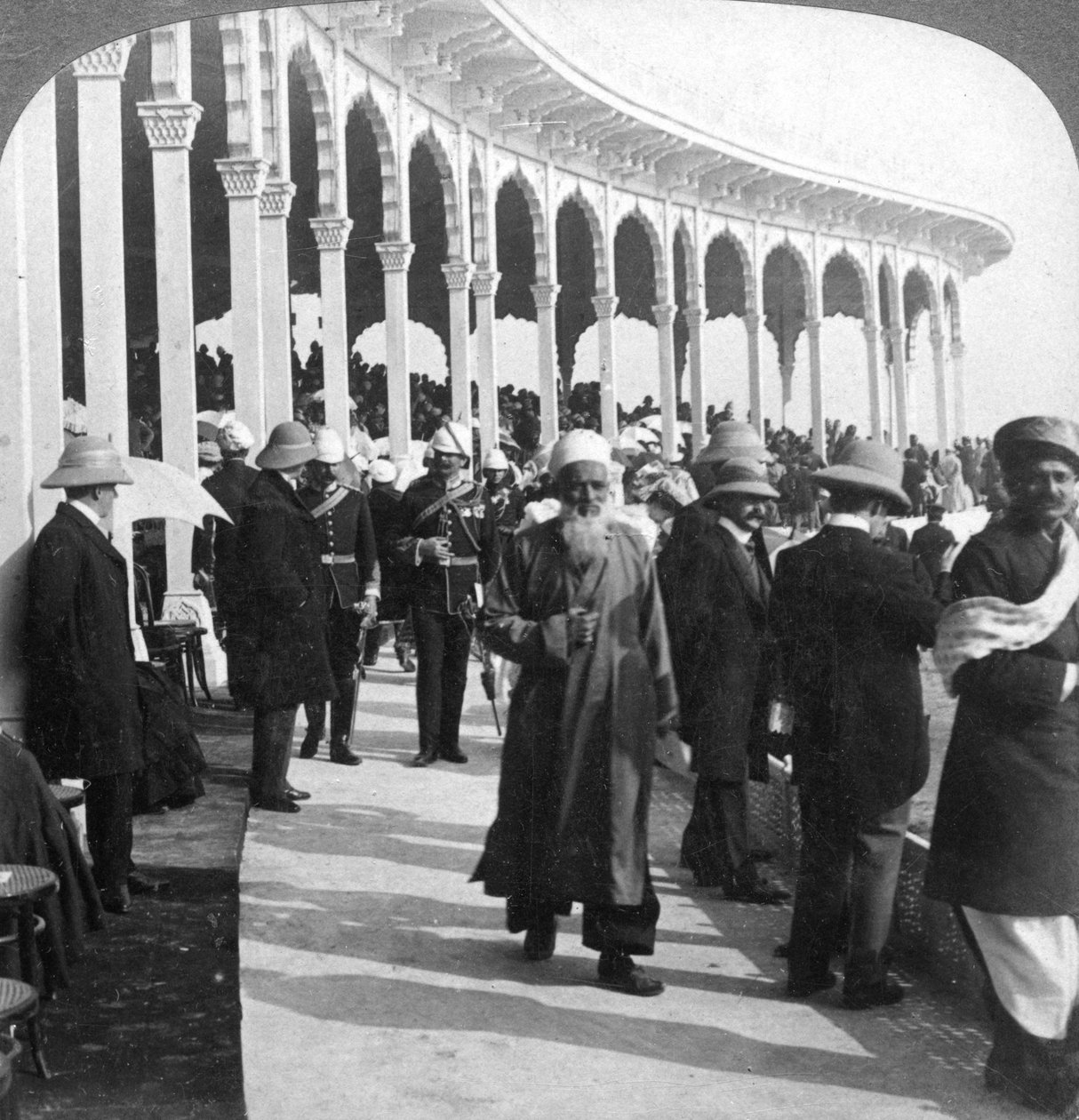 Spotkanie w wielkim amfiteatrze Durbar, Delhi, Indie, 1903. autorstwa Underwood and Underwood