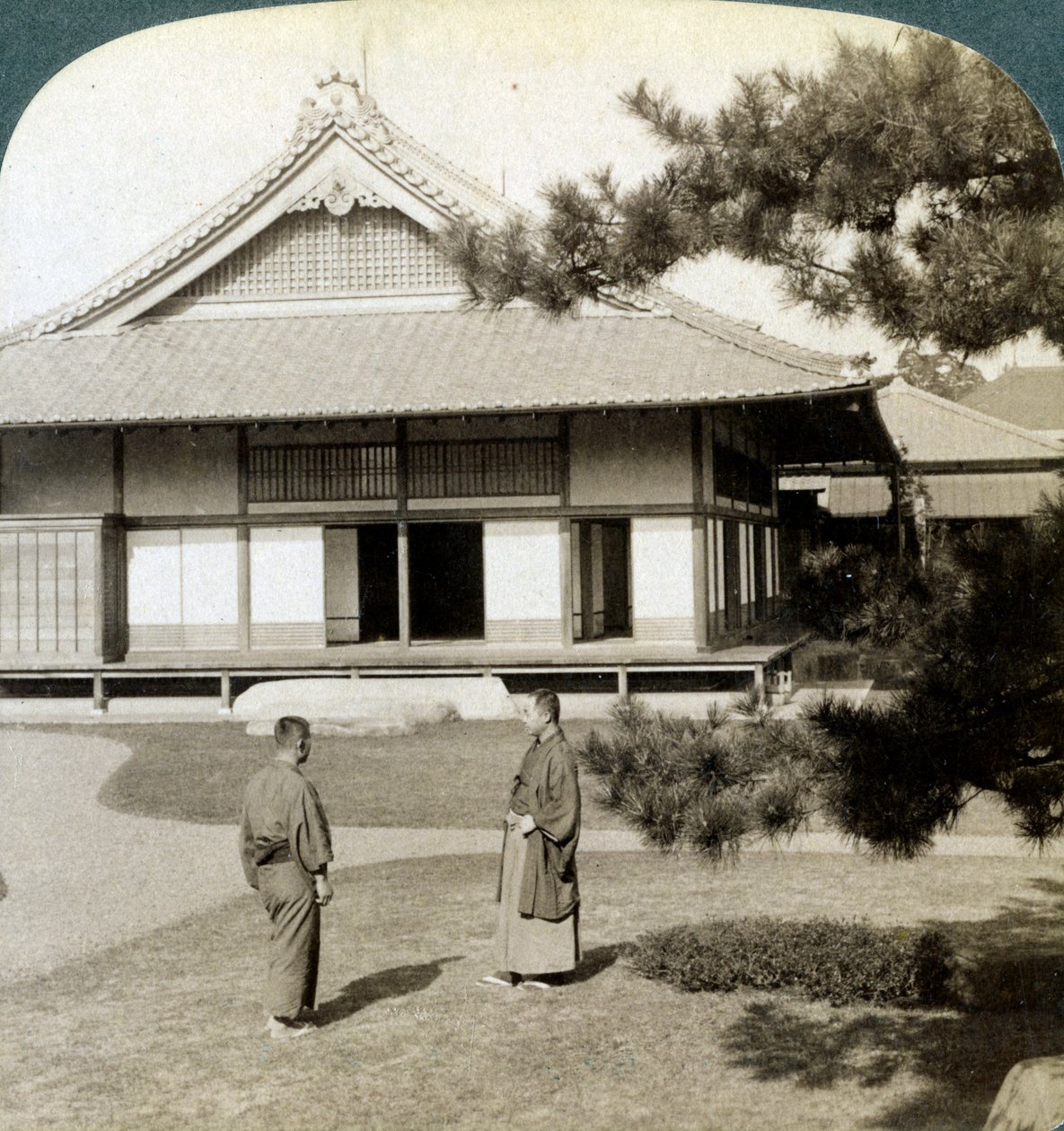Dom hrabiego Okuma, Tokio, Japonia, 1904 autorstwa Underwood and Underwood