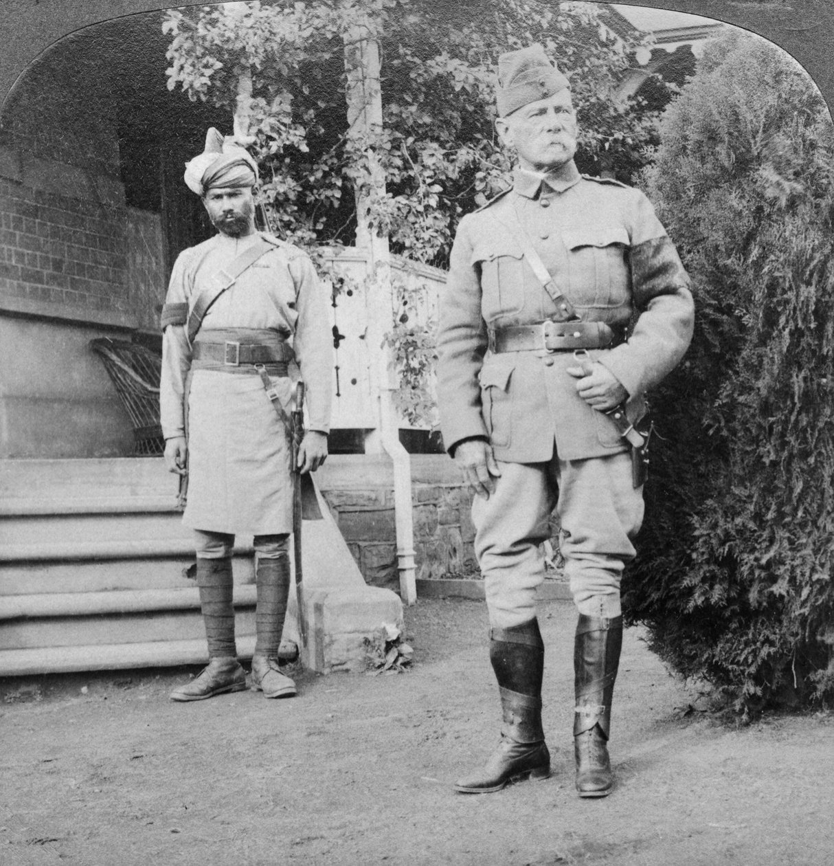 Lord Roberts, dowódca naczelny armii brytyjskiej, RPA, wojna burska, 1900-1901. autorstwa Underwood and Underwood
