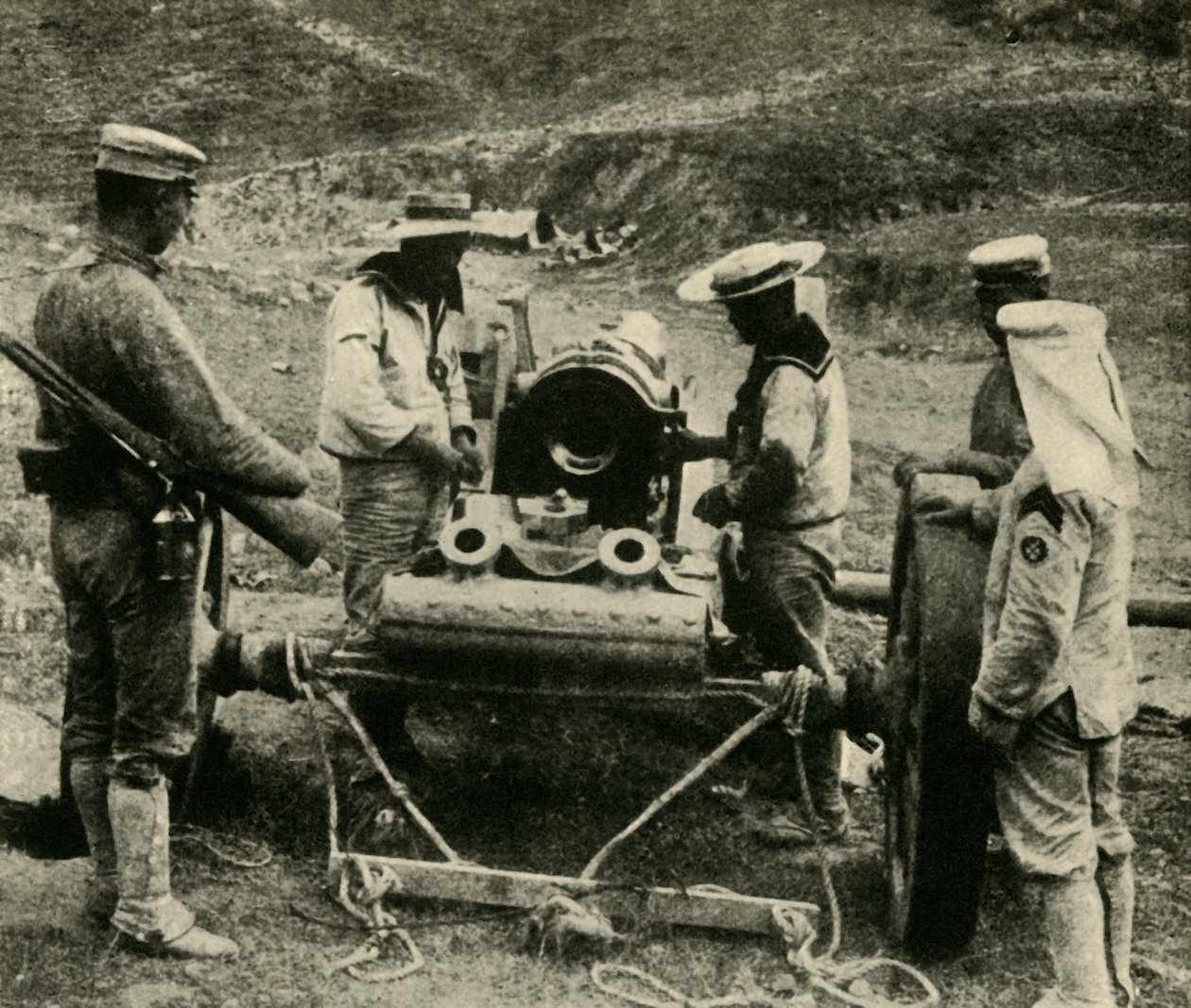 Nasi sojusznicy na Dalekim Wschodzie: Japońscy marynarze..., 1914-1918, c1920. autorstwa Underwood and Underwood