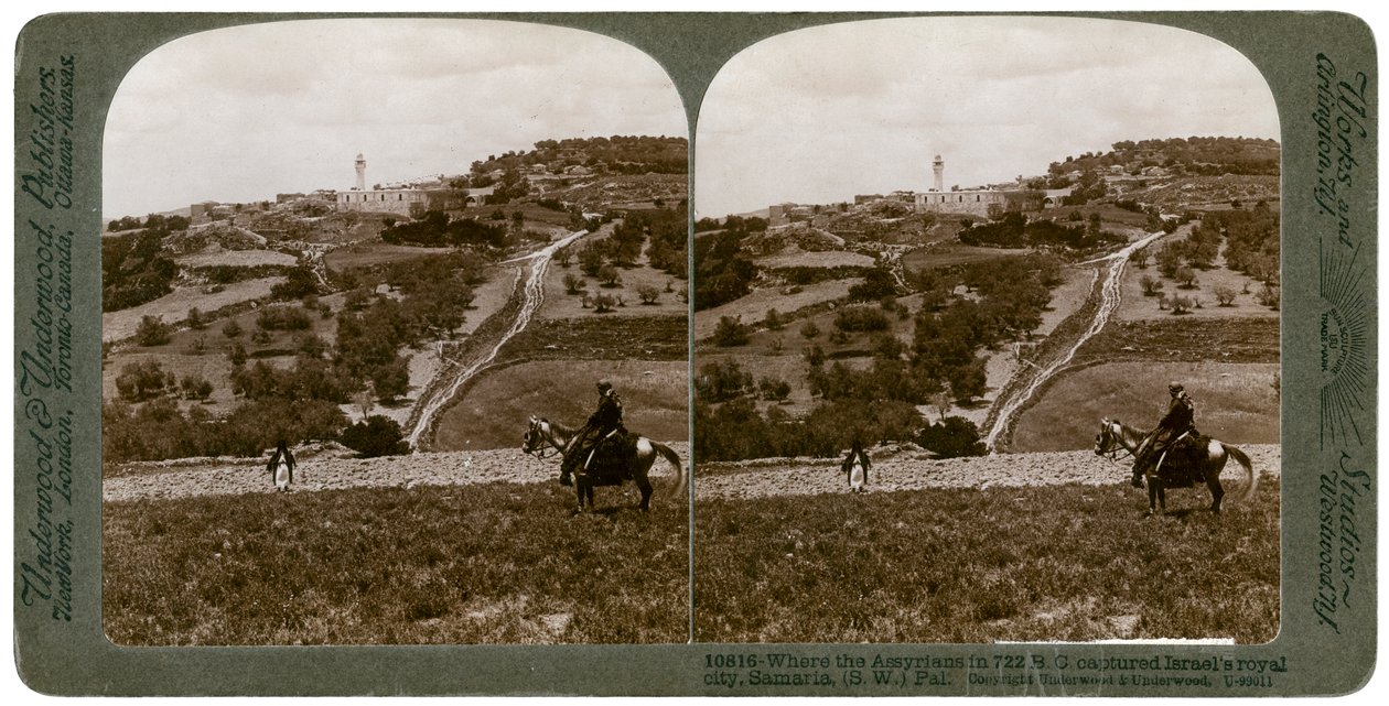 Samaria, południowo-zachodnia Palestyna, 1900. autorstwa Underwood and Underwood