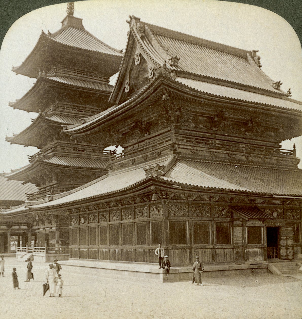 S Tately sp Endo r Ofe Viewpoint Oji Hand MP, Kosaka, Japonia, 1904 autorstwa Underwood and Underwood