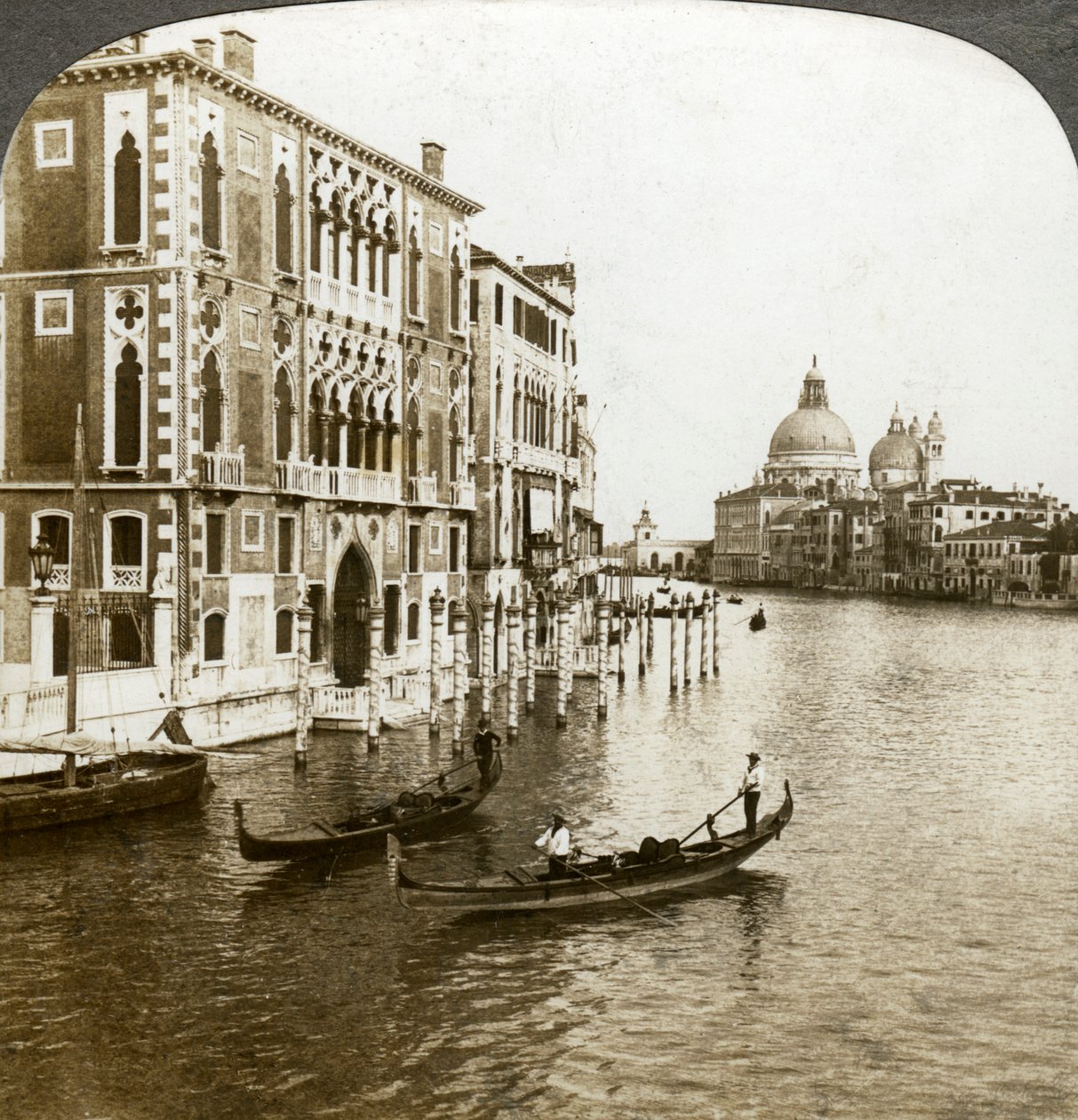 Canal Grande, Wenecja, Włochy. autorstwa Underwood and Underwood