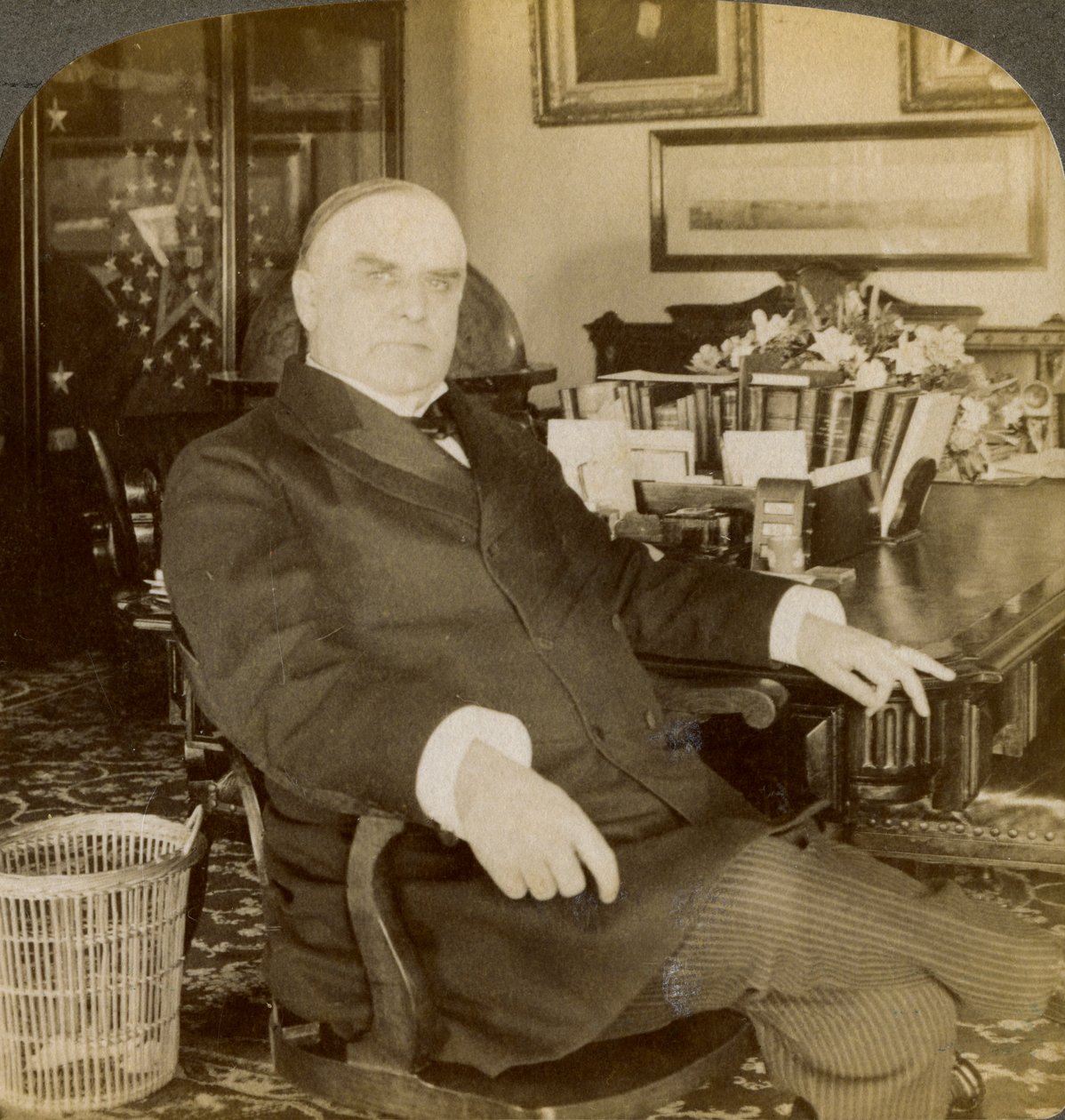 William McKinley, 25 prezydent Stanów Zjednoczonych, 1900 autorstwa Underwood and Underwood