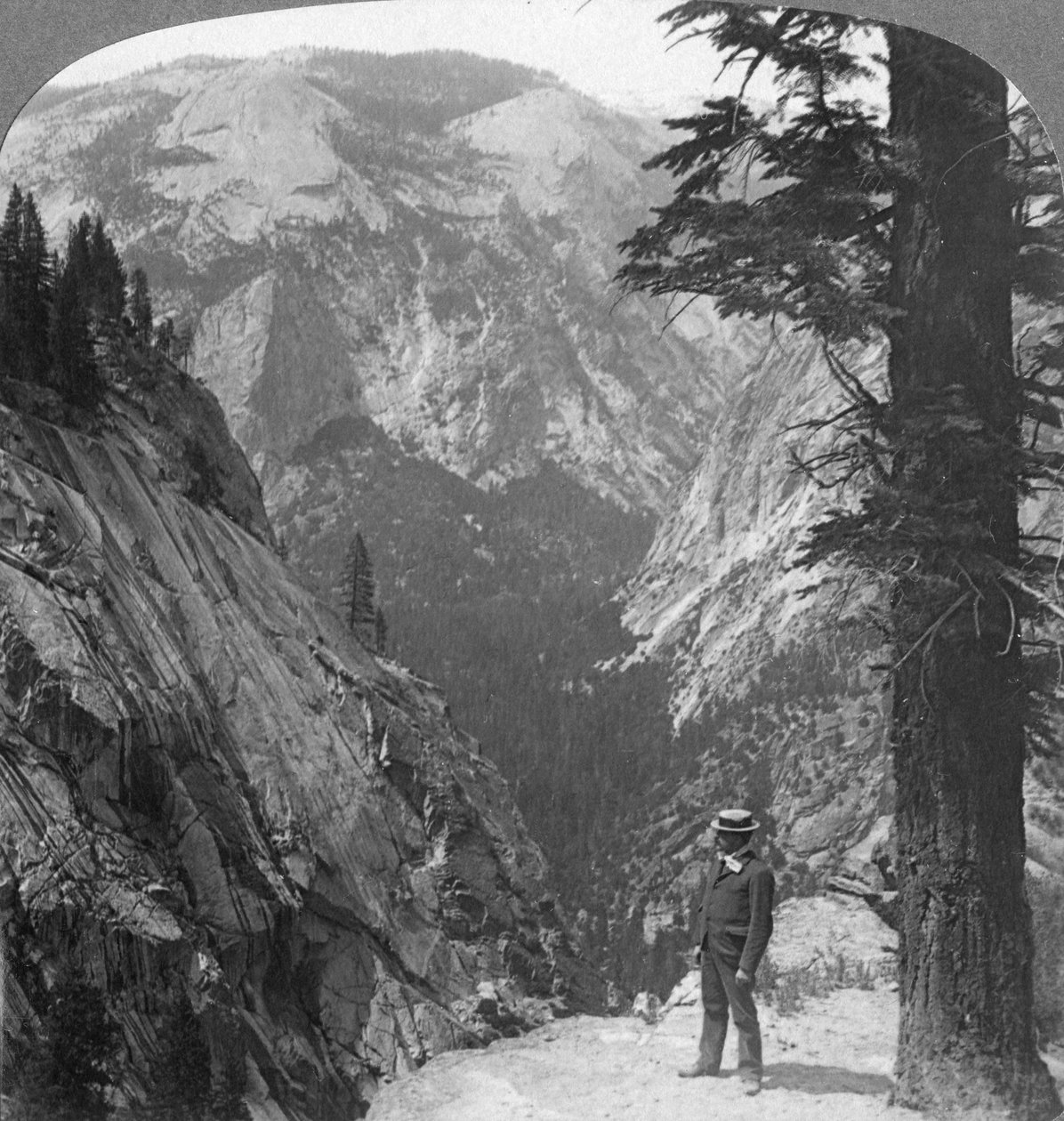 Dolina Yosemite, Kalifornia, USA, 1902 r. autorstwa Underwood and Underwood