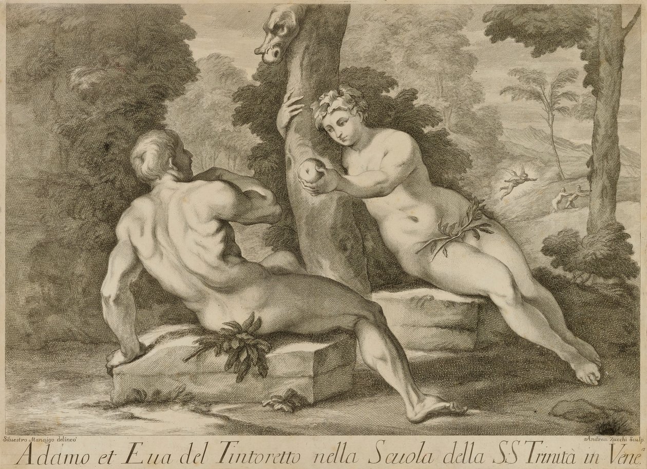 Adamo et Eva autorstwa Unidentified