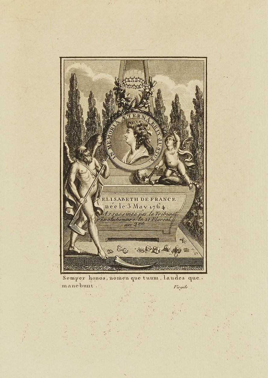 Elizabeth de France, w Memoria autorstwa Unidentified