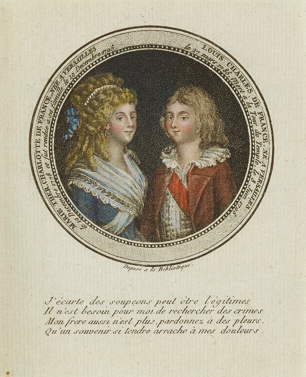 Maria Teresa Charlotta de France, Ludwik Karol de France autorstwa Unidentified