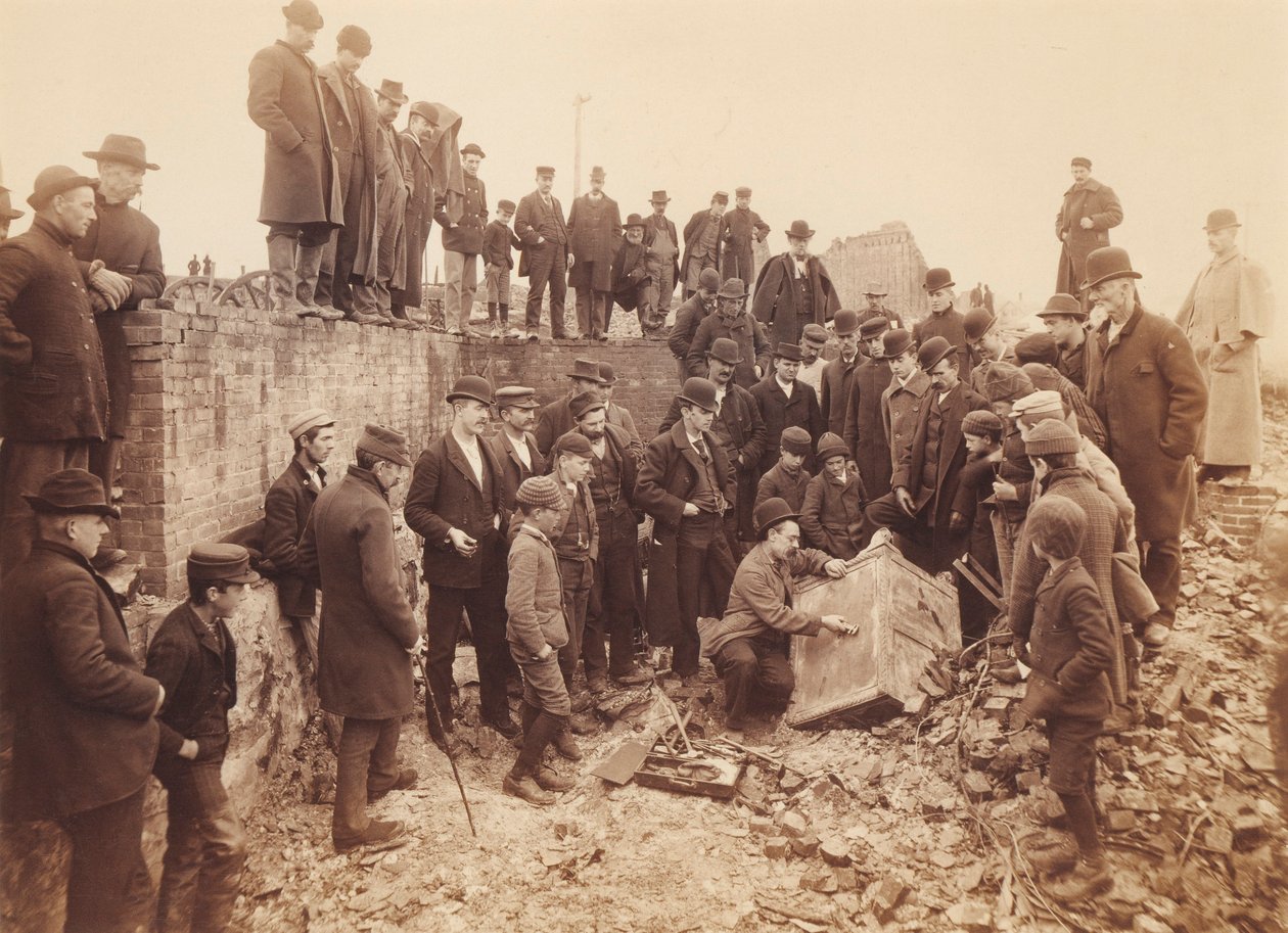 [Otwarcie sejfu Millera i Bisbee]. autorstwa Unidentified