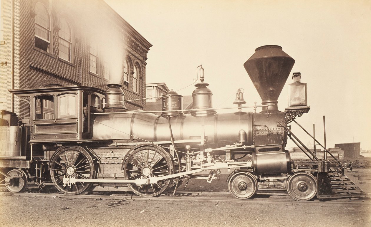 [Lokomotywa Pennsylvania Railroad w zakładzie naprawczym w Altoonie]. autorstwa Unidentified