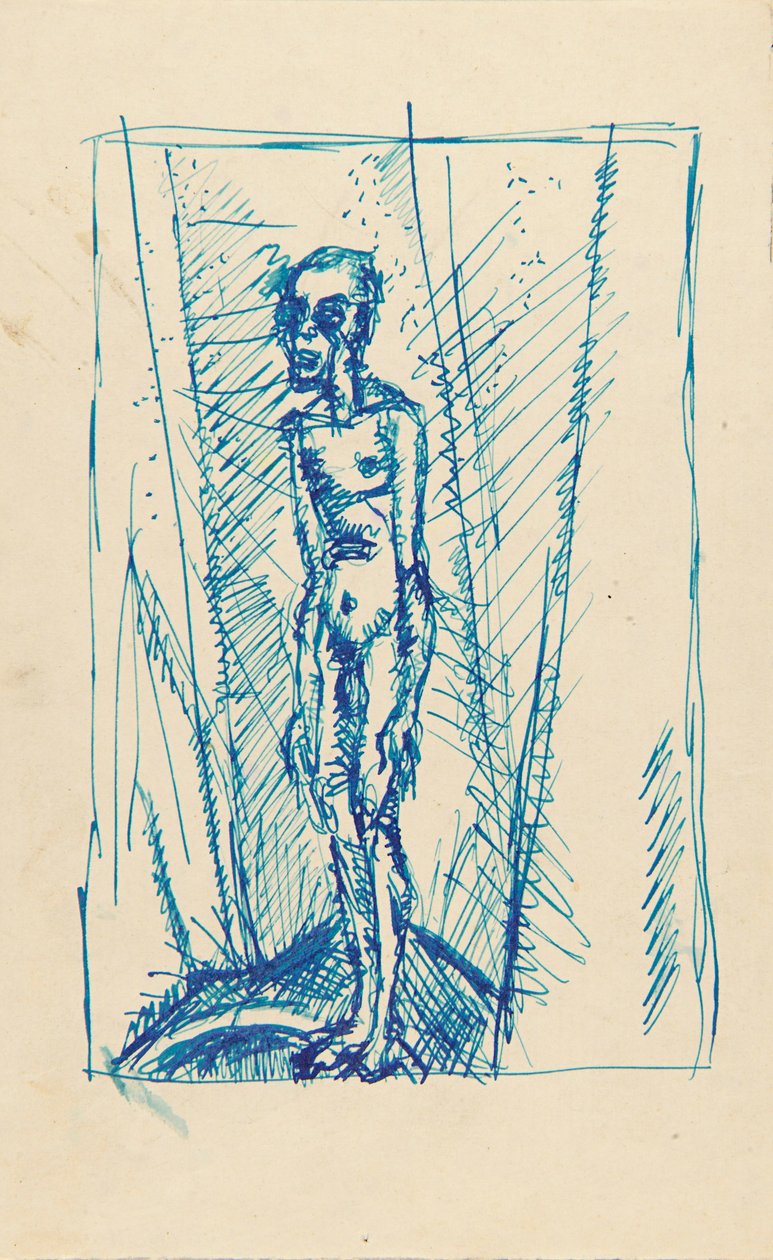 Stojący nagi mężczyzna autorstwa Unidentified