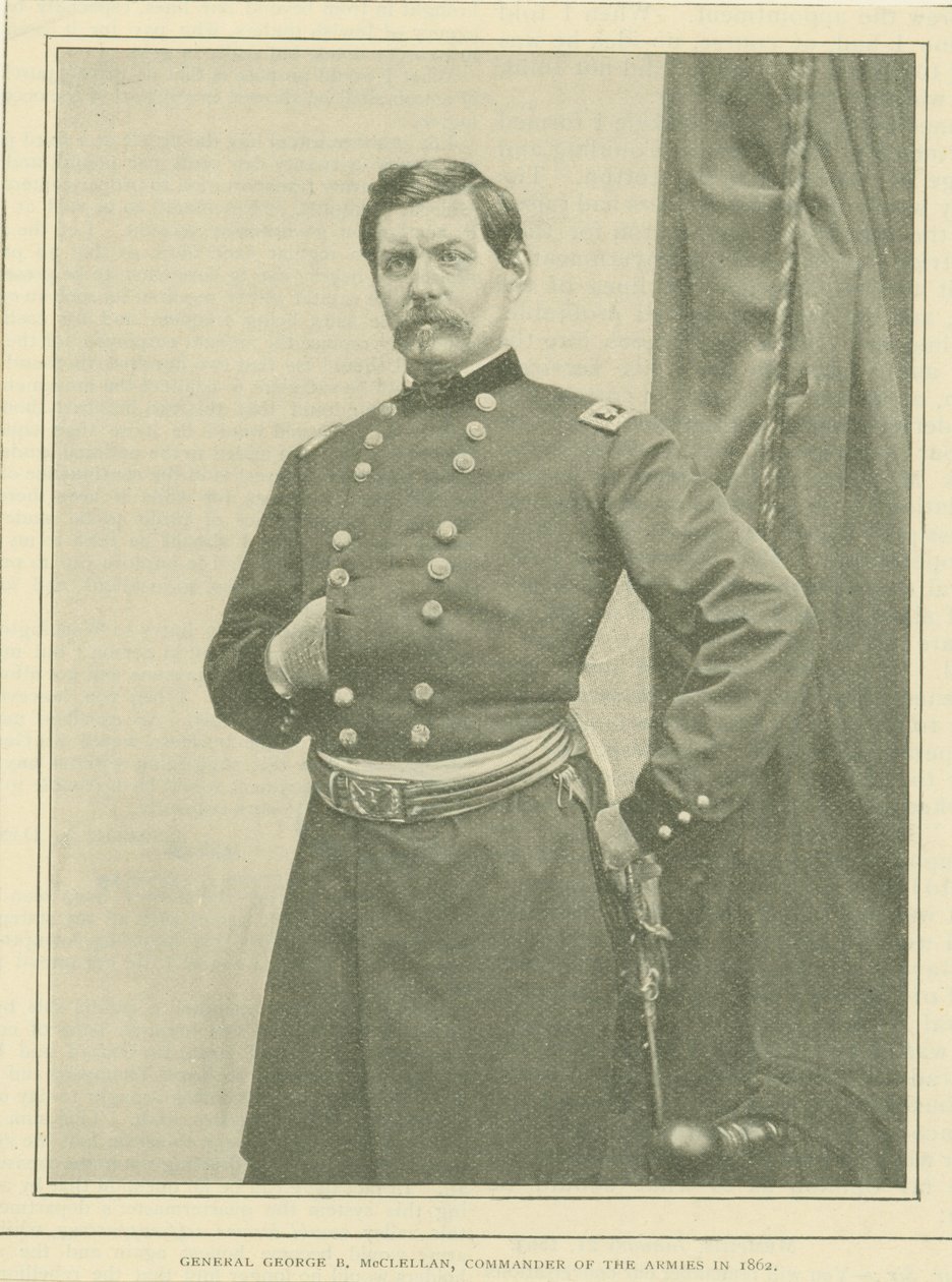 Generał George B. McClellan, dowódca armii w 1862 r. autorstwa Unknown