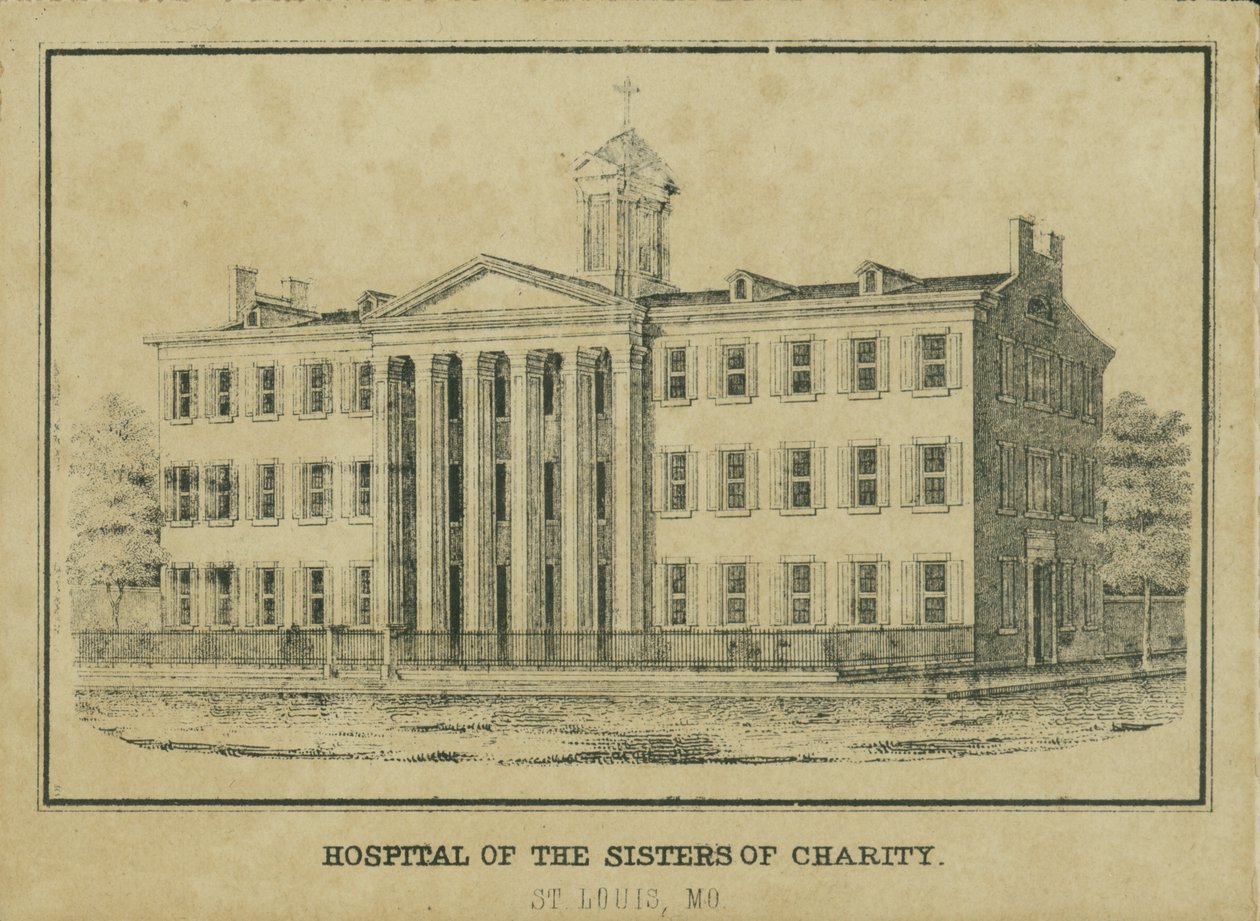 Szpital Sióstr Miłosierdzia. Ulica Czwarta i Świerkowa. autorstwa Unknown