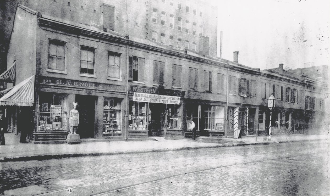 Południowo-zachodni róg Morgan (Delmar) i Fourth Streets autorstwa Unknown