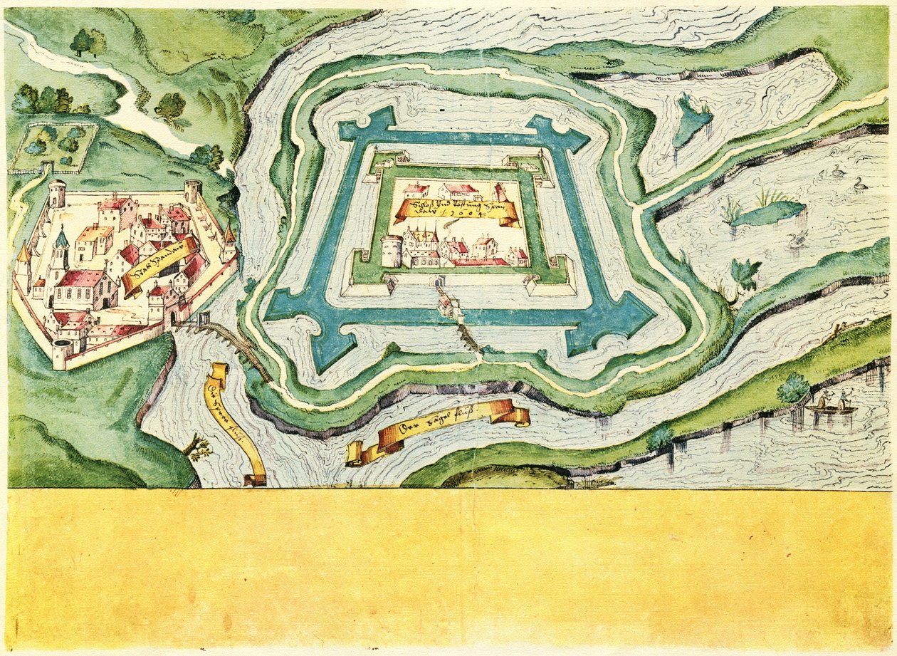 Miasto, zamek i Vöstung Spandaw 1604 autorstwa Unknown